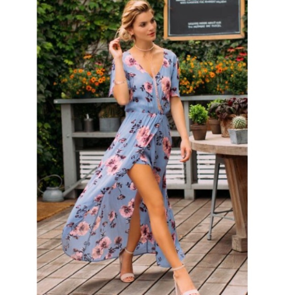 Floral maxi romper